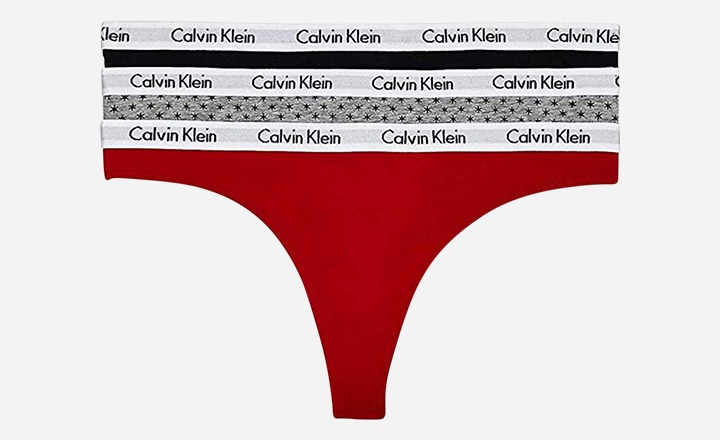 Calvin Klein Carousel Logo Cotton Thongs