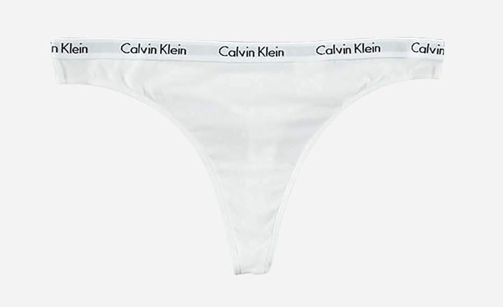 Calvin Klein Women’s Carousel Logo Cotton Thong Panty 3 Pack