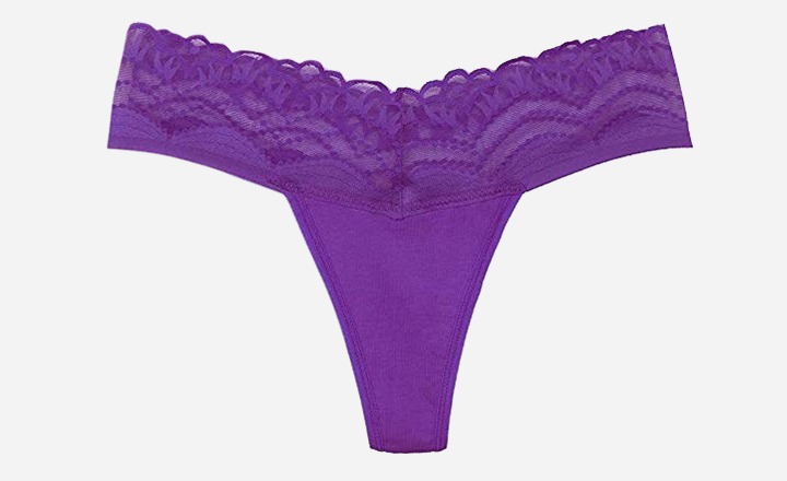 Pmrxi Sexy Lace Trim Cotton Thong